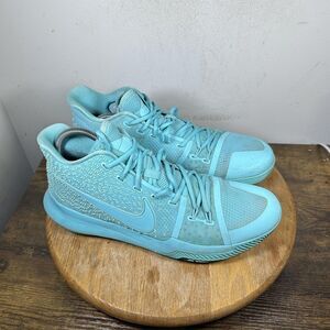 Nike Kyrie 3 Shoes Mens Size 12 Teal Blue 852395-401 Basketball Sneakers Zoom